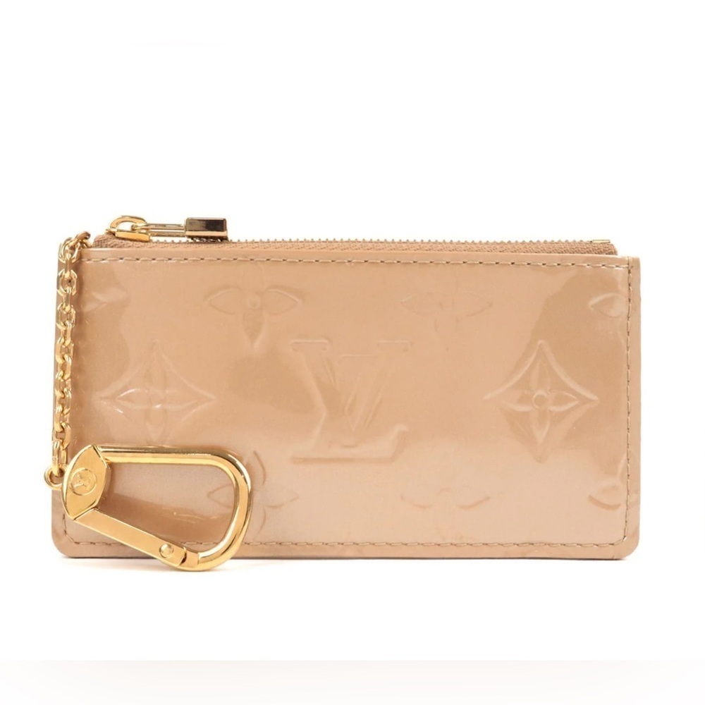 Louis Vuitton Key Cles Pochette Keychain Change Monogram Vernis Coin Pouch LV - Picture 14 of 14